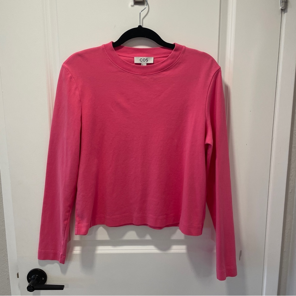 COS Slim Fit Heavyweight Long Sleeve Top
